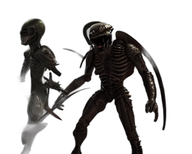 creature, robot, concept art, 3d render transparent PNG cut-out