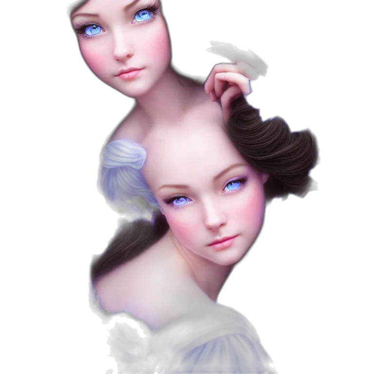 dress, crown, face, robot transparent PNG cut-out