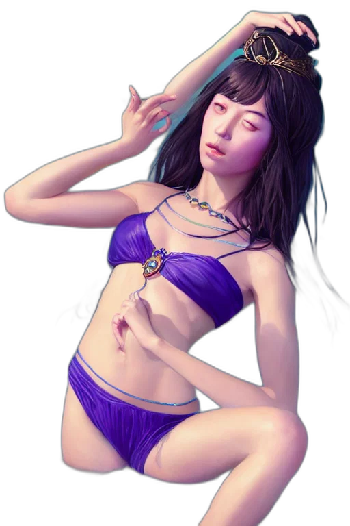 jewelry, dress, fantasy art, photorealistic transparent PNG cut-out
