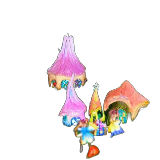 crown, umbrella, hat, staff transparent PNG cut-out