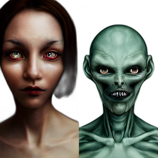 face, concept art, fantasy art, photorealistic transparent PNG cut-out