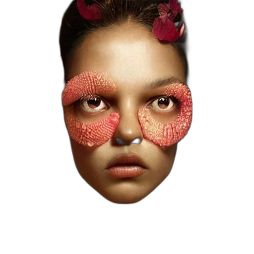 mask, face, flower, crown transparent PNG cut-out