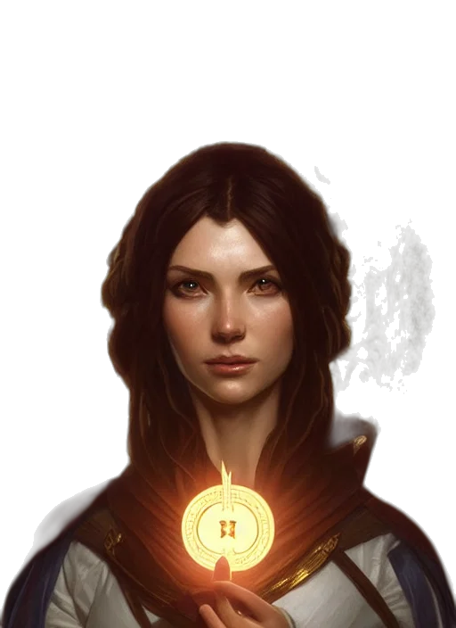 face, staff, jewelry, fantasy art transparent PNG cut-out
