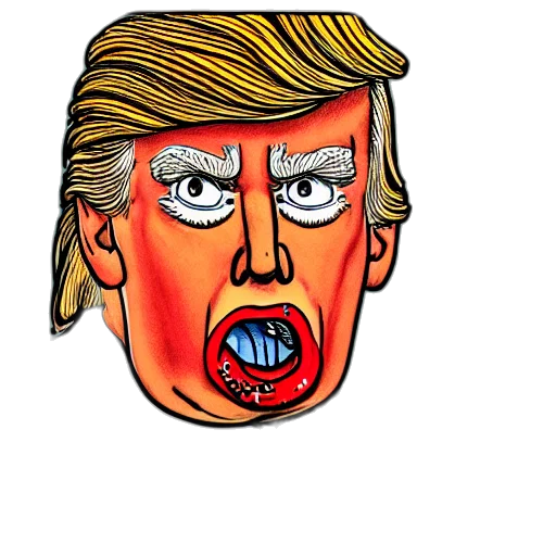 mask, face, cartoon, comic book art transparent PNG cut-out