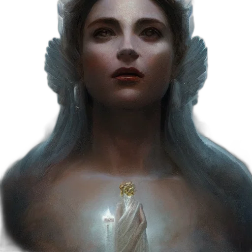 crown, face, jewelry, fantasy art transparent PNG cut-out