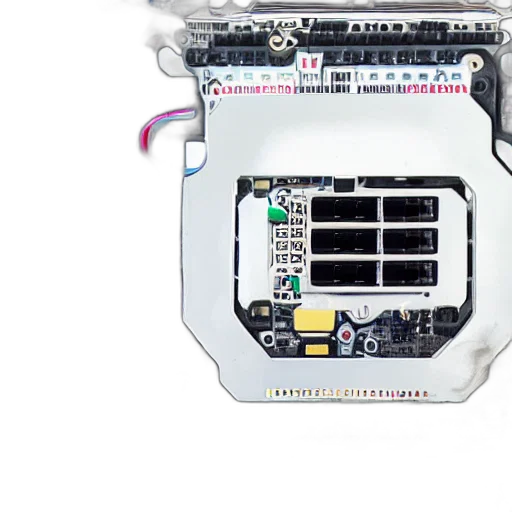 robot, inside, computer, tiny transparent PNG cut-out