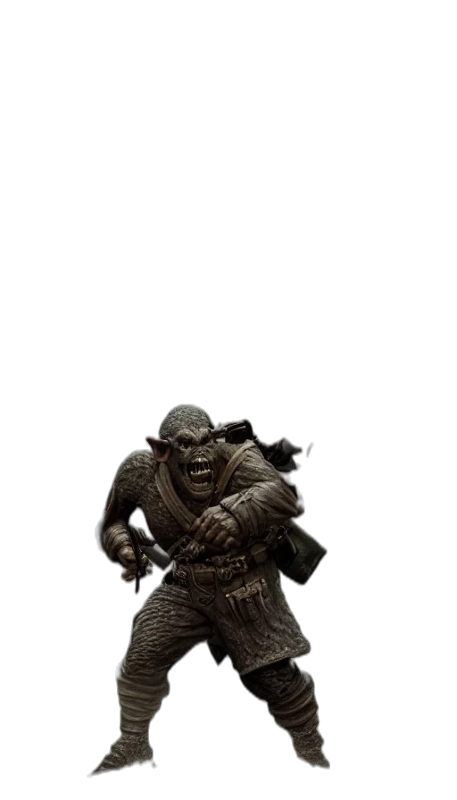 creature, staff, mask, weapon transparent PNG cut-out