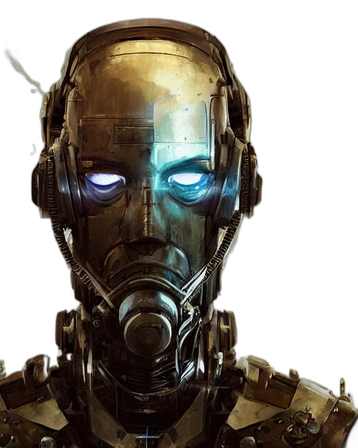 robot, cyberpunk, concept art, comic book art transparent PNG cut-out
