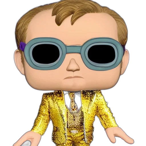 jacket, cartoon, elton, john transparent PNG cut-out