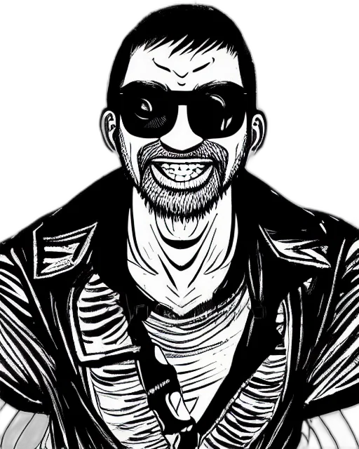 jacket, mask, face, comic book art transparent PNG cut-out