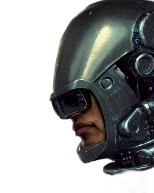 robot, mask, face, cyberpunk transparent PNG cut-out