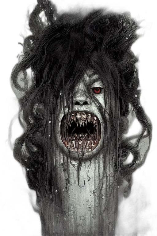 creature, face, hair, mask transparent PNG cut-out