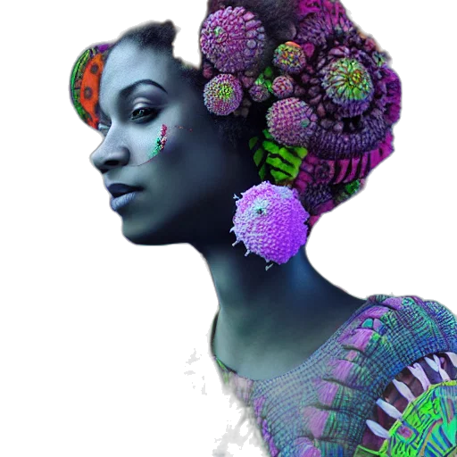 crown, flower, jewelry, face transparent PNG cut-out