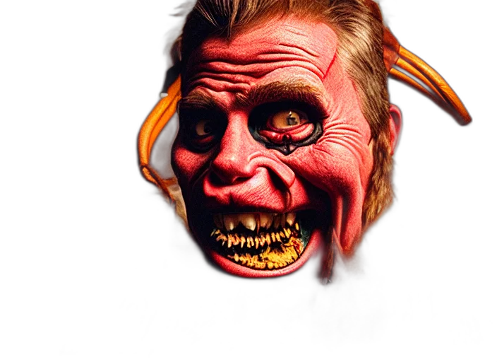 mask, face, creature, staff transparent PNG cut-out