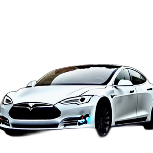 car, robot, 3d render, photorealistic transparent PNG cut-out