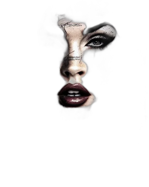 face, mask, crown, jewelry transparent PNG cut-out