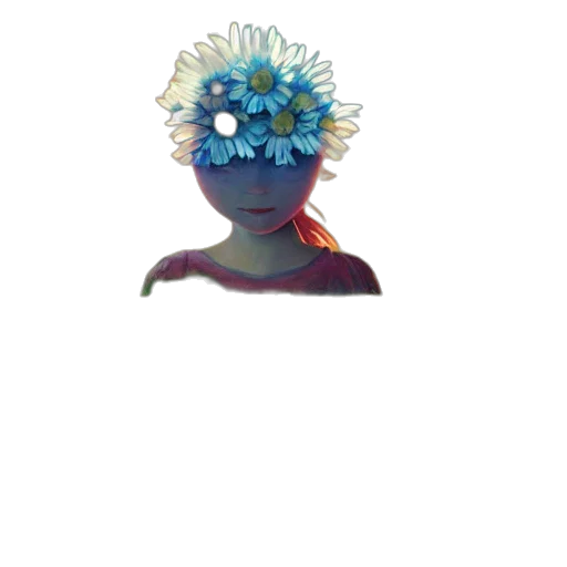 flower, mask, crown, staff transparent PNG cut-out