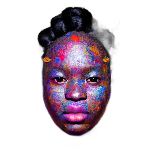face, mask, crown, creature transparent PNG cut-out