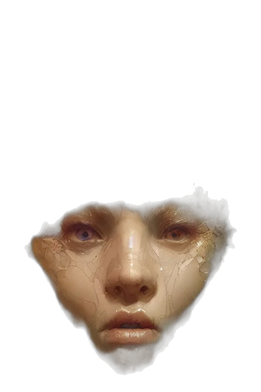 face, mask, creature, crown transparent PNG cut-out