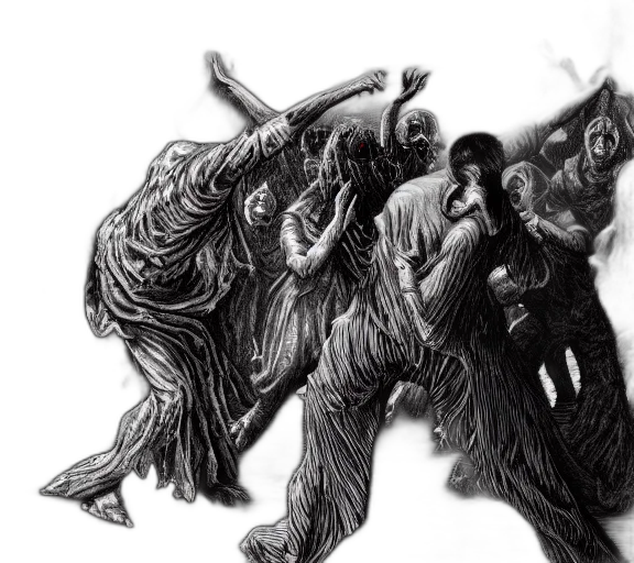 creature, concept art, comic book art, pencil sketch transparent PNG cut-out