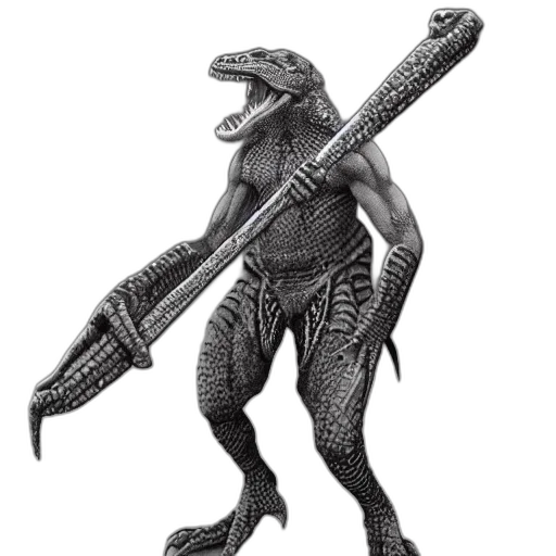 creature, dragon, animal, staff transparent PNG cut-out