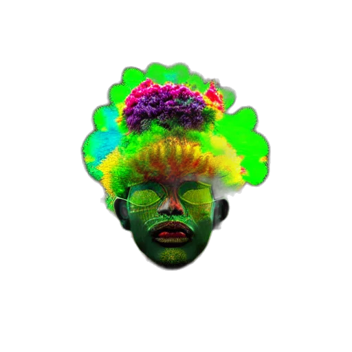 mask, face, creature, crown transparent PNG cut-out