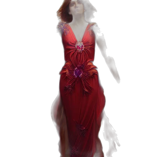 dress, jewelry, concept art, fantasy art transparent PNG cut-out