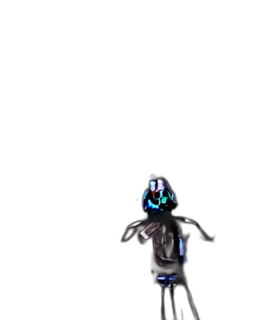 robot, creature, staff, mask transparent PNG cut-out