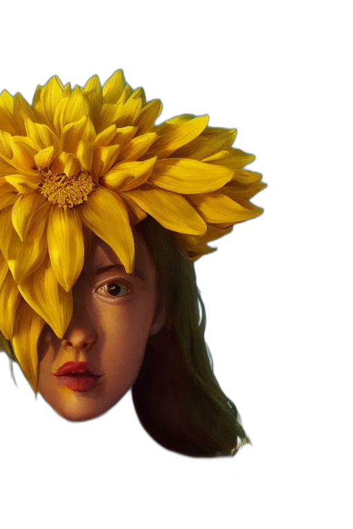 crown, flower, face, mask transparent PNG cut-out