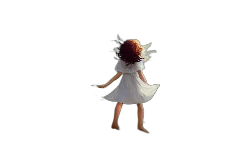 dress, creature, hair, robot transparent PNG cut-out