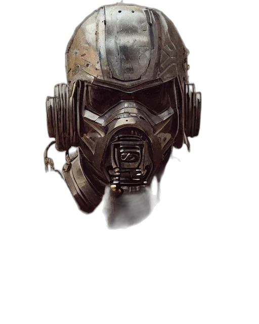 mask, robot, face, weapon transparent PNG cut-out