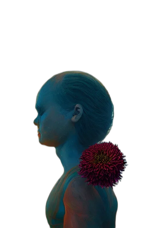 flower, hair, mask, crown transparent PNG cut-out