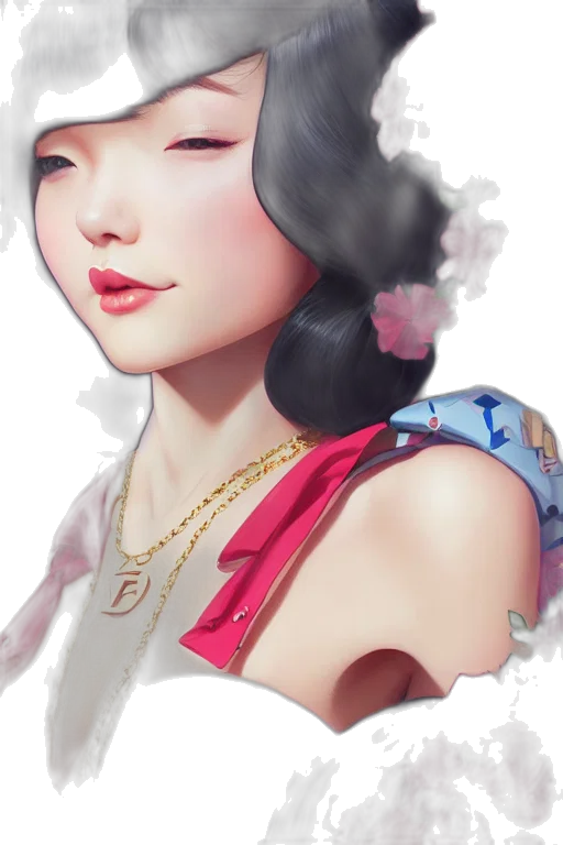 jewelry, dress, face, photorealistic transparent PNG cut-out