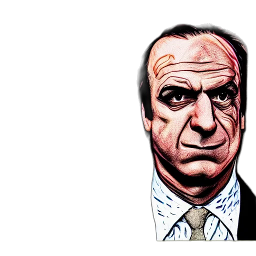 face, comic book art, cartoon, photorealistic transparent PNG cut-out
