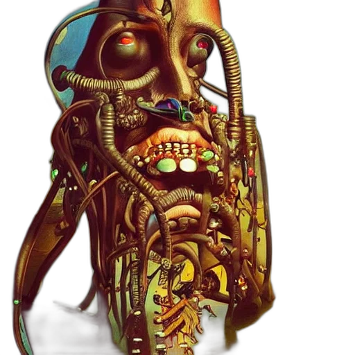 mask, face, robot, creature transparent PNG cut-out