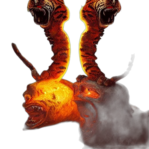 dragon, mask, staff, weapon transparent PNG cut-out