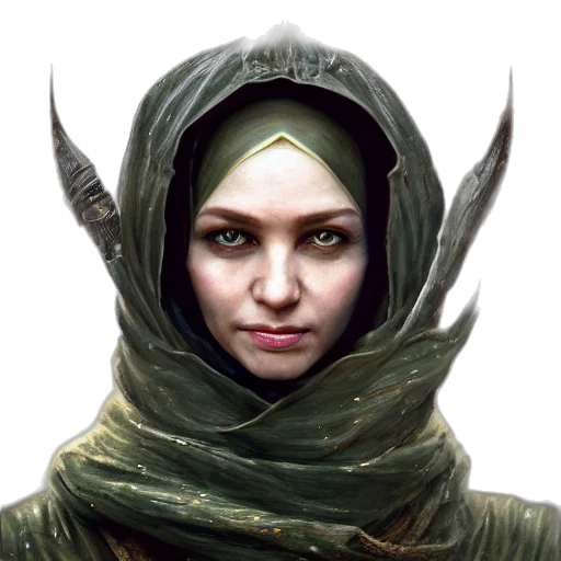 face, dragon, staff, mask transparent PNG cut-out