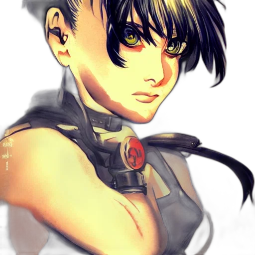 face, staff, concept art, anime transparent PNG cut-out
