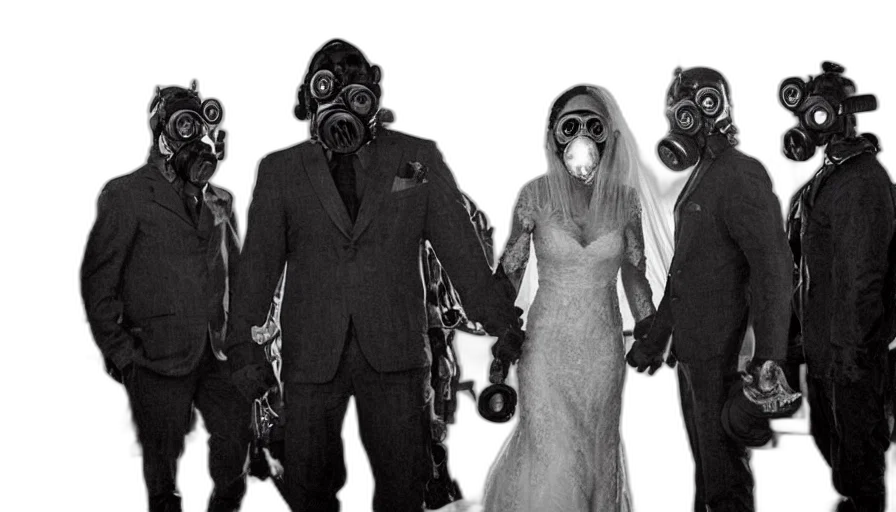 mask, concept art, cyberpunk, disturbing transparent PNG cut-out
