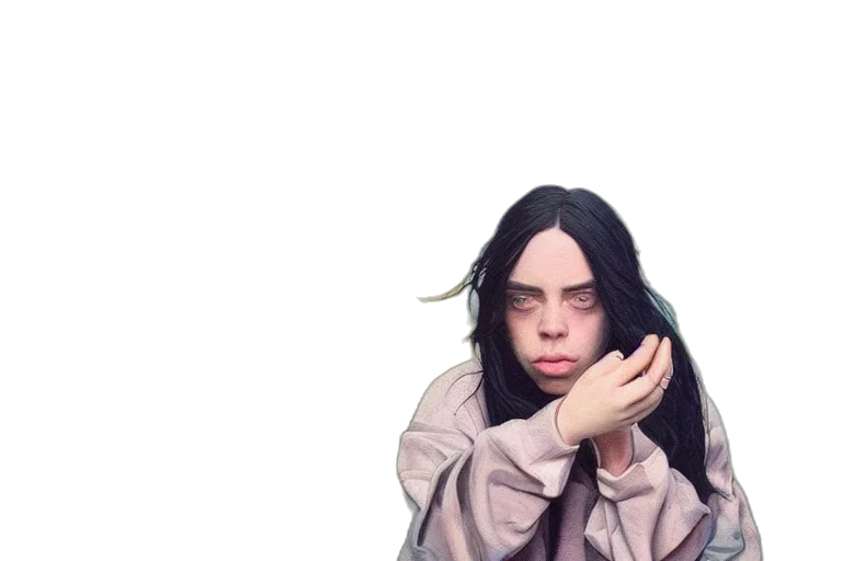 face, jacket, creature, hair transparent PNG cut-out