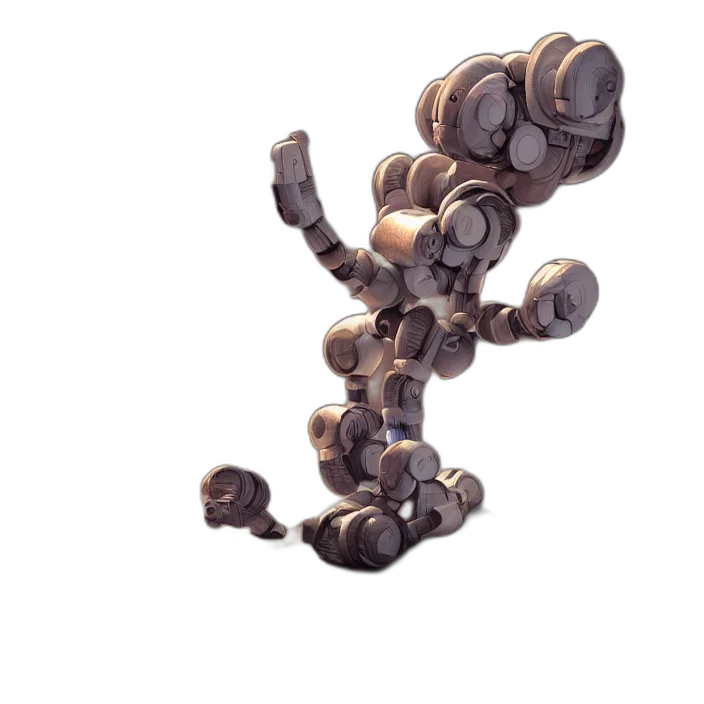 robot, weapon, staff, jewelry transparent PNG cut-out