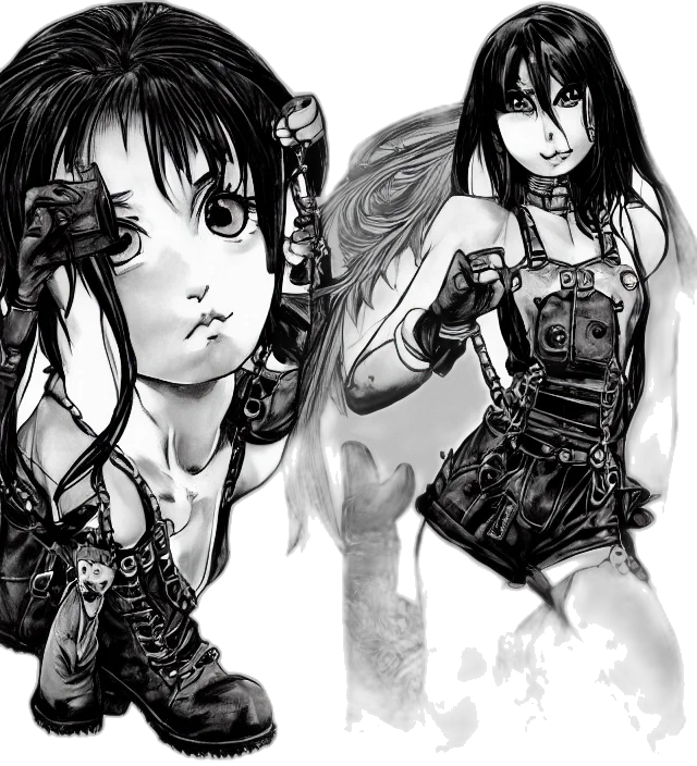 comic book art, concept art, cartoon, fantasy art transparent PNG cut-out