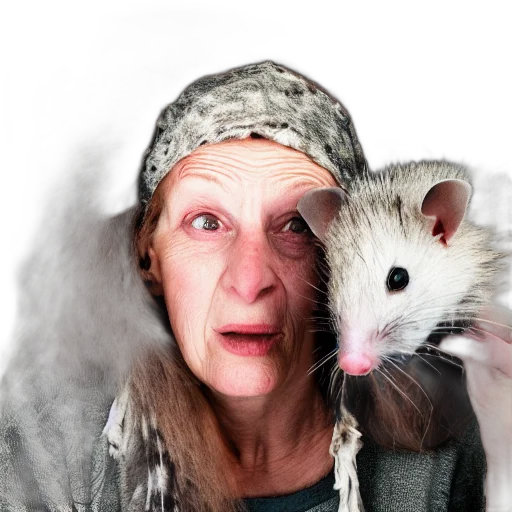 animal, hat, creature, photorealistic transparent PNG cut-out
