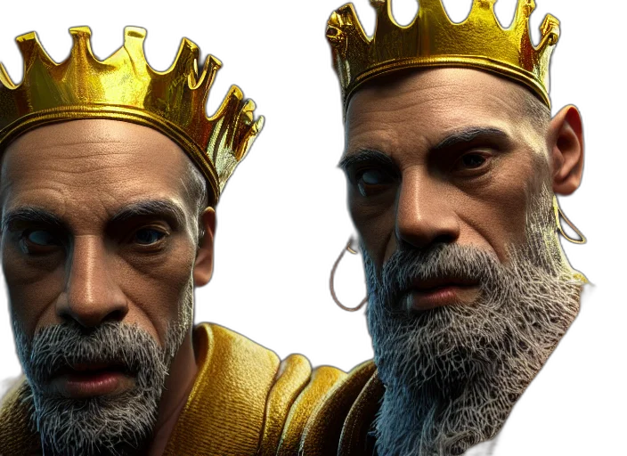 crown, concept art, photorealistic, 3d render transparent PNG cut-out
