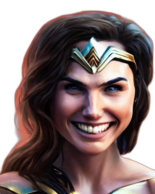 face, jewelry, crown, comic book art transparent PNG cut-out
