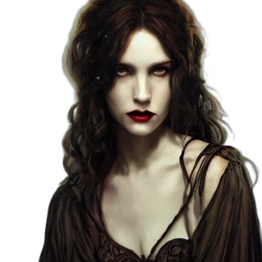 face, jewelry, dress, fantasy art transparent PNG cut-out