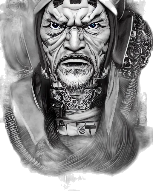face, mask, fantasy art, comic book art transparent PNG cut-out