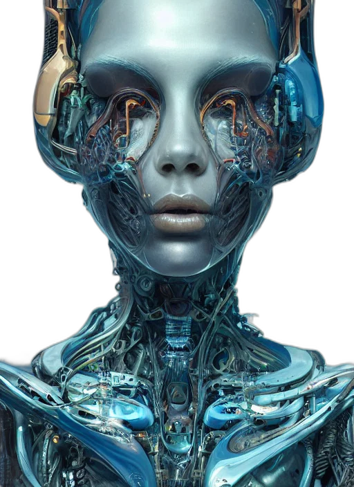 robot, face, mask, cyberpunk transparent PNG cut-out