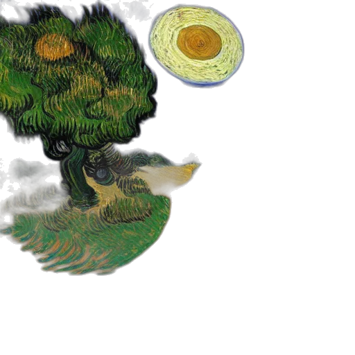 tree, pixel art, concept art, photorealistic transparent PNG cut-out