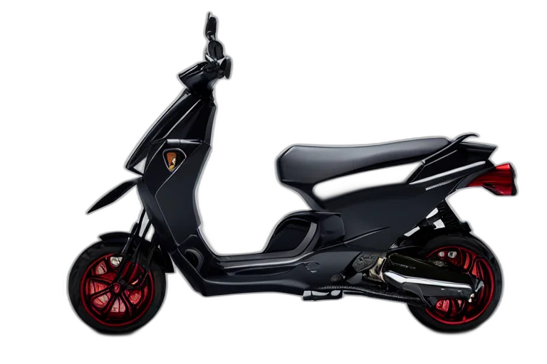 3d render, scooter, designed, produced transparent PNG cut-out